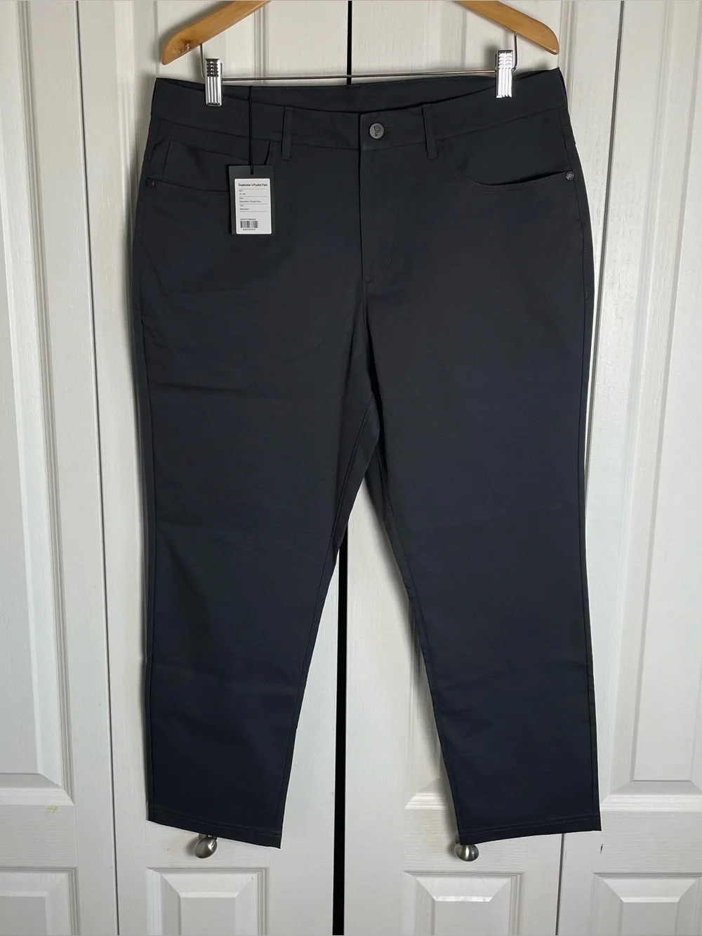 NEW Public Rec Dealmaker 5-pocket Pants Mens 34x28 Steel Black Ponte Performance